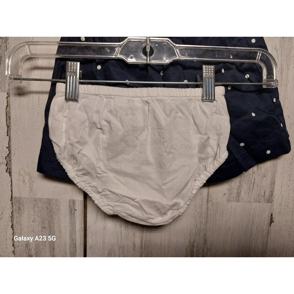 Janie And Jack Navy Blue Amd White Polka Dot 2 Piece Set 18-24 Months